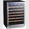 Edgestar 24 Inch Wide 53 Bottle BuiltIn Single Zone Wine Cooler with Reversible Door and LED Lighting CWR532SZ - alternate 1